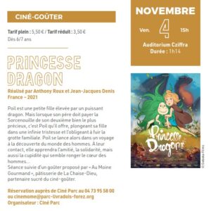 Ciné-goûter: Princesse Dragon