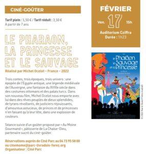 Ciné-goûter: Le pharaon, la princesse et le sauvage